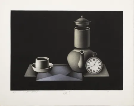 Radierung Avati - Le carte du petit Martin