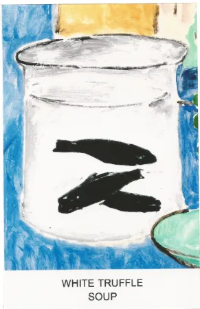 Siebdruck Baldessari - Eight Soups: White truffle soup