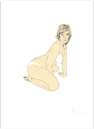 Siebdruck Barbier - Nu (Collection Naked)