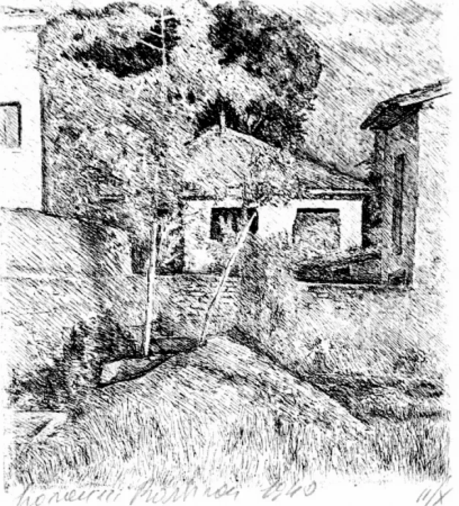 Radierung Barbisan - Periferia