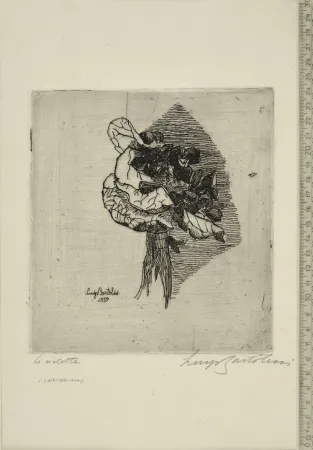 Radierung Bartolini - LE VIOLETTE