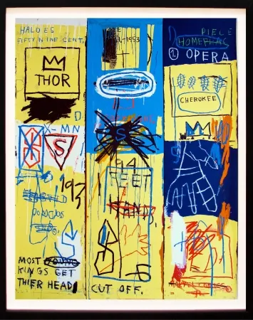 Siebdruck Basquiat - Charles the First