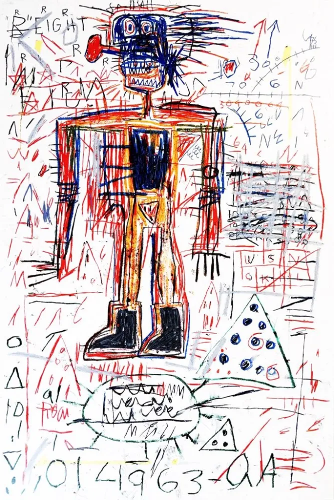 Siebdruck Basquiat - Untitled II from The Figures Portfolio