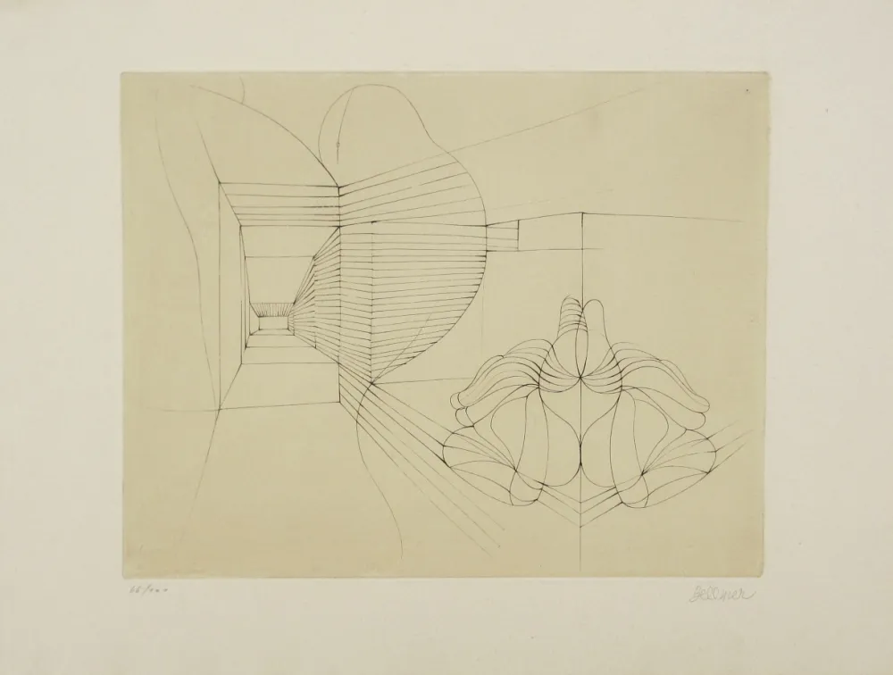 Radierung Und Aquatinta Bellmer - Souterrain prénatal