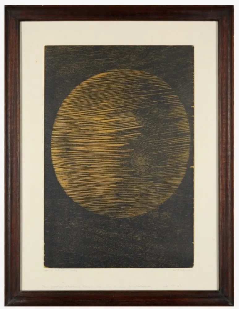 Holzschnitt Bergman - Astre