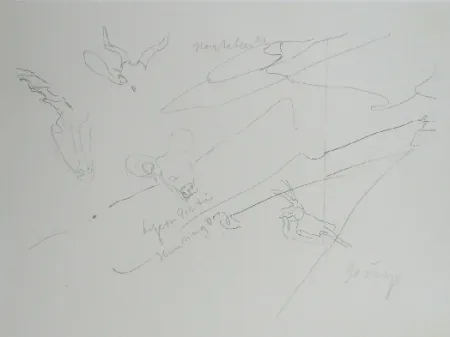 Lithographie Beuys - Codices Madrid 9