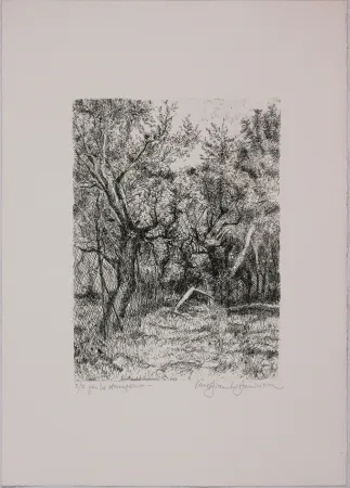 Radierung Bianchi Barriviera - Untitled