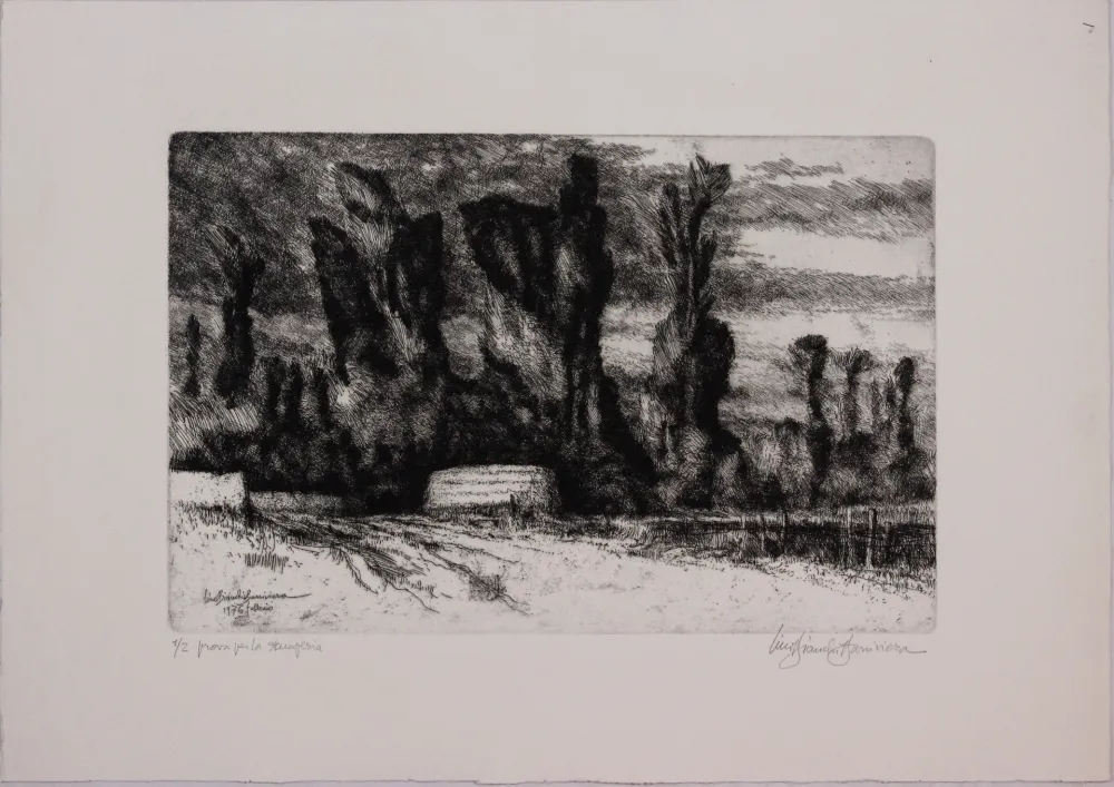 Radierung Bianchi Barriviera - Untitled