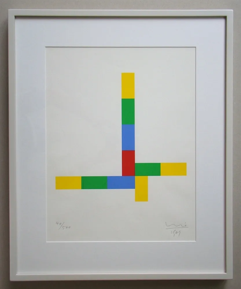 Siebdruck Bill - Konkrete Komposition - 1969