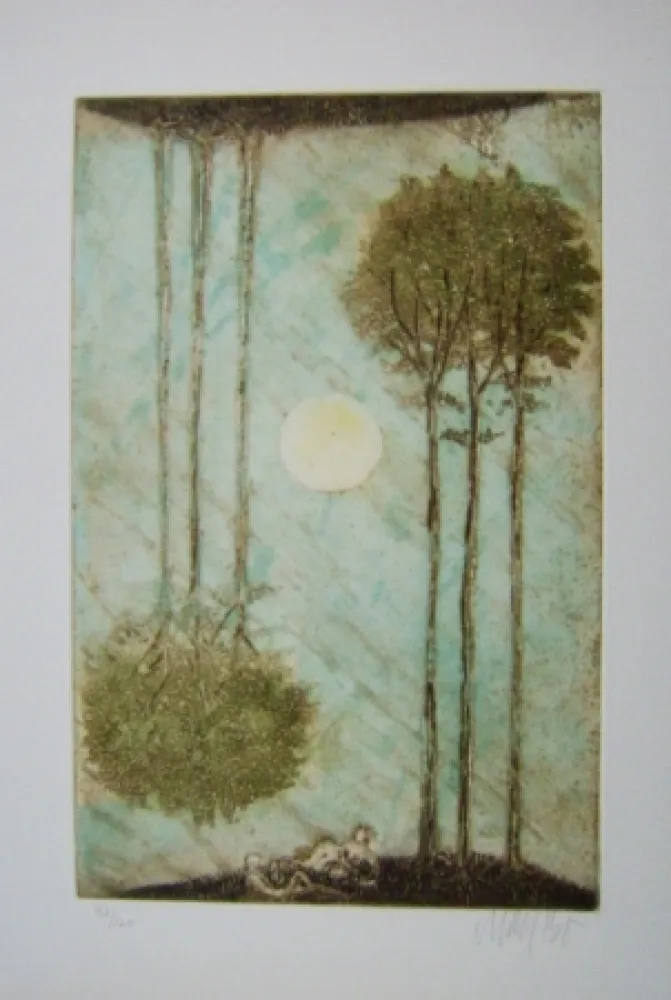 Radierung Bo -  Kaellingedigte 4