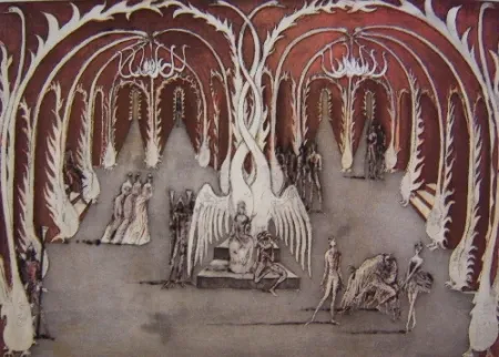 Aquatinta Bo - The swan's lake 4