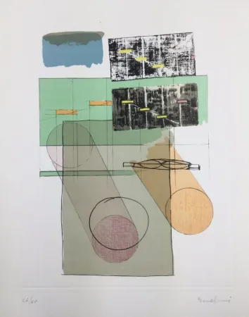 Lithographie Bonalumi - La casa del vento