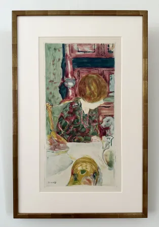 Radierung Und Aquatinta Bonnard -  La Femme au chien