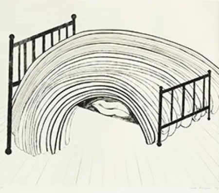 Radierung Bourgeois - Bed I