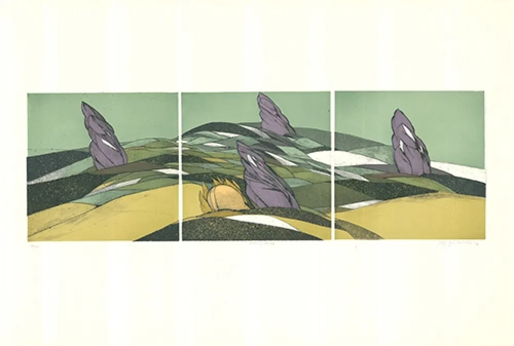 Radierung Und Aquatinta Buchholz - Landschaft