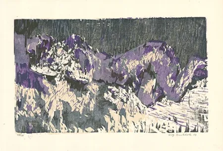 Holzschnitt Buchholz - Liegende / Reclining Woman