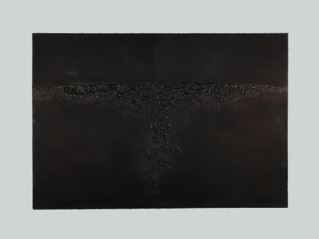 Radierung Und Aquatinta Burri - Cretto Nero F