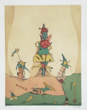 Radierung Und Aquatinta Camacho  - Sans titre