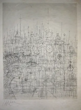 Kaltnadelradierung Carzou - Sans titre 6