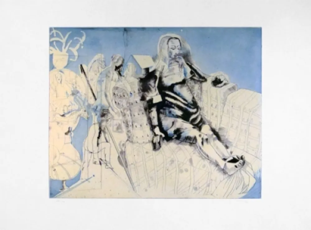 Radierung Castillo - Marienza en Domingo