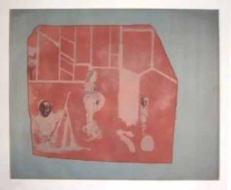 Radierung Und Aquatinta Castillo - Pompei