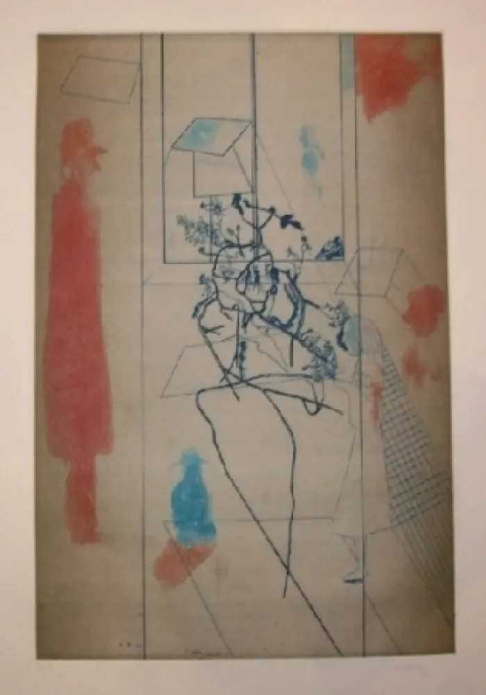 Radierung Und Aquatinta Castillo - Visitante