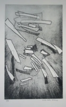 Radierung Celan Lestrange - Inachevé