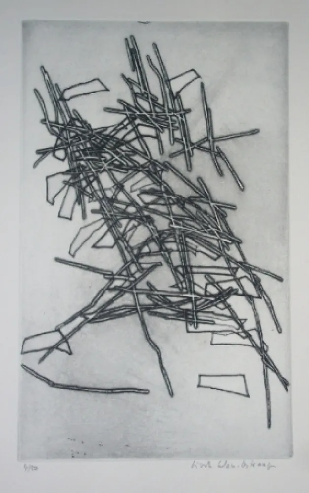 Radierung Celan Lestrange - Inachvé