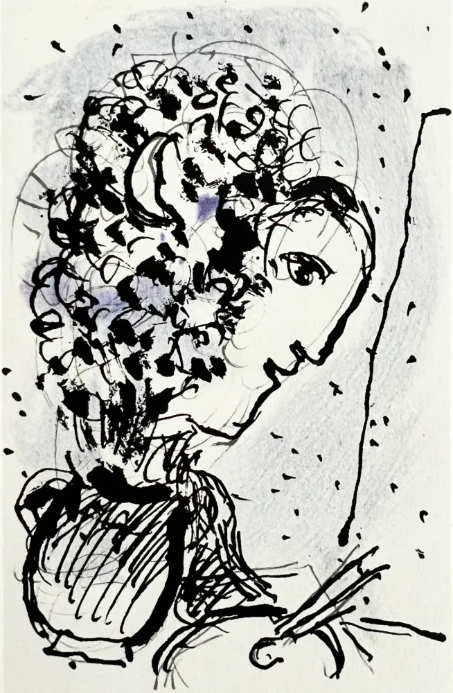 Lithographie Chagall - Invitation for an Exhibition