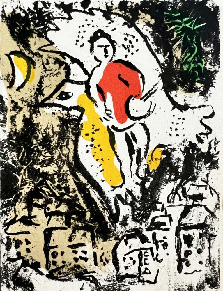 Lithographie Chagall - New Year's Card