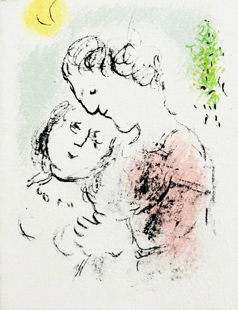 Lithographie Chagall - New Year's Card