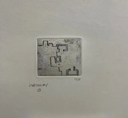 Radierung Chillida - Enda VII