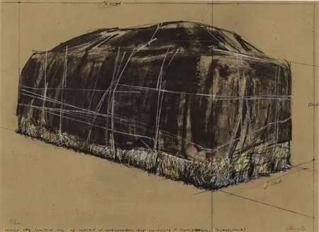 Siebdruck Christo -  PACKED HAY