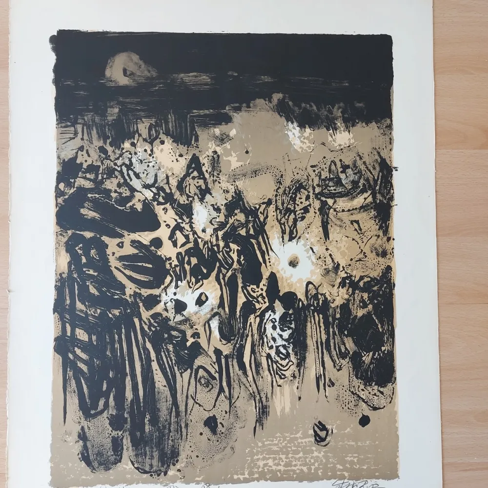 Lithographie Chu Teh Chun  - Golden Times circa 1960