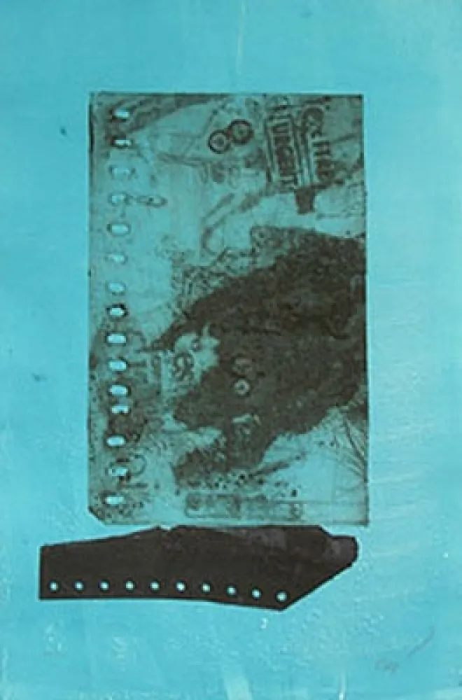 Radierung Clavé - SUR FOND BROU