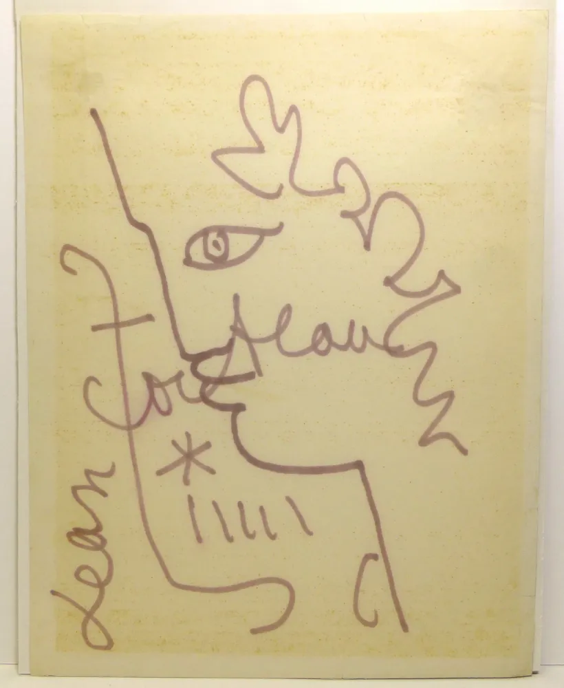 Keine Technische Cocteau - Profil d'Ephèbe. Dessin