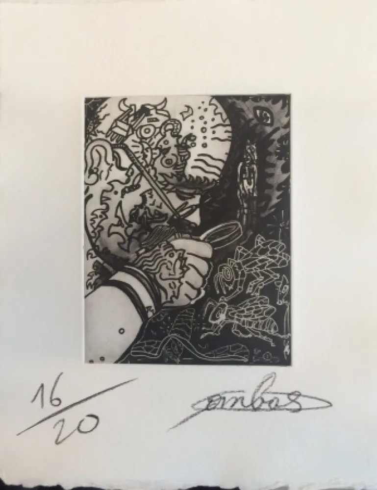 Radierung Und Aquatinta Combas - La sagesse des abeilles