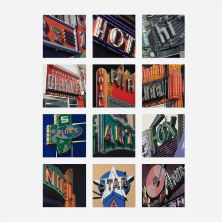 Siebdruck Cottingham - AMERICAN SIGNS (PORTFOLIO OF 12)