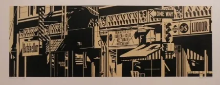 Linolschnitt Cottingham - Barrera-Rosa's