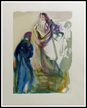 Holzschnitt Dali - LA DIVINE COMEDIE - La marche vers Dieu