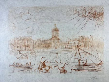 Radierung Dali - L’Academie de Paris