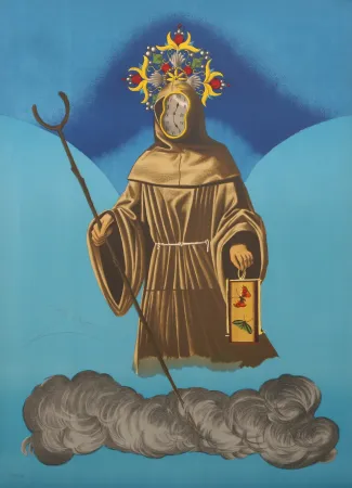 Lithographie Dali - Mystery of Sleep (The Hermit)