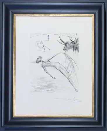 Kaltnadelradierung Dali - Salvador Dalí  (1904-1989) - La cogida y la muerte - Drypoint, etching on Arches paper - 1973