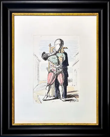 Lithographie De Chirico - Giorgio De Chirico (1888–1978) - Manichino - 6-colour lithography - 1964