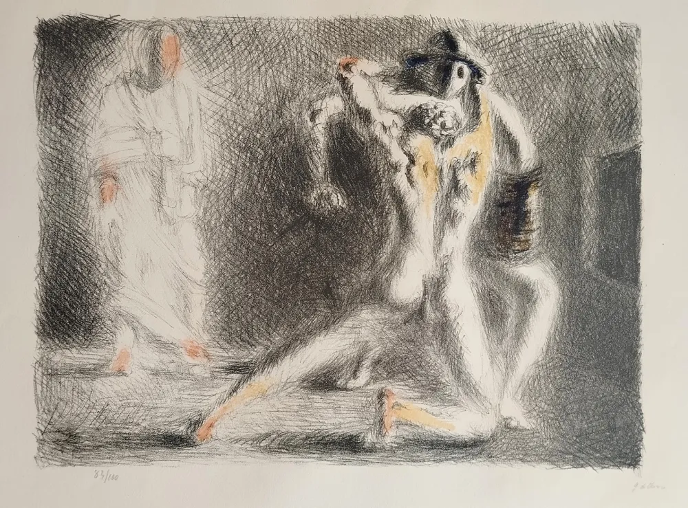 Lithographie De Chirico - Scuola di Gladiatori