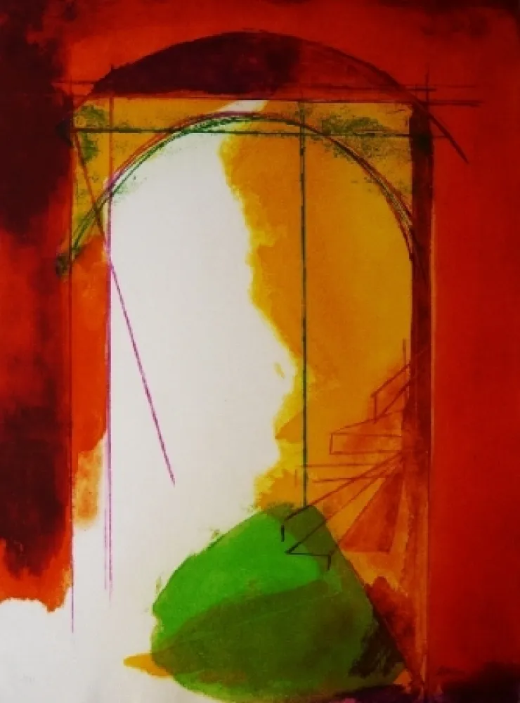 Radierung Und Aquatinta De Juan - Puerta arabe