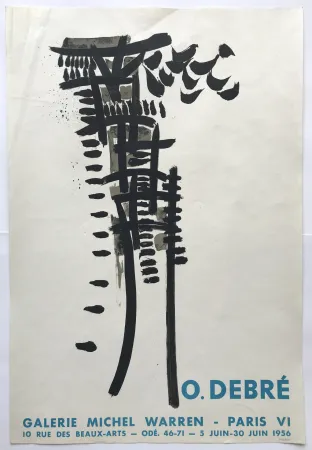 Plakat Debré -  Galerie Michel Warren