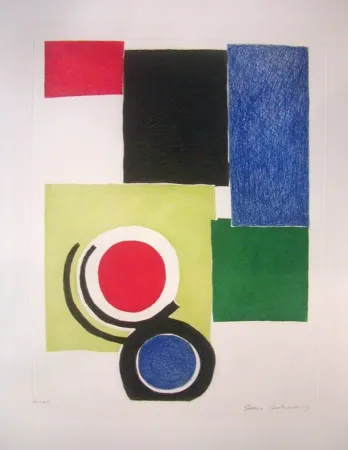 Stich Delaunay - Circle Composition
