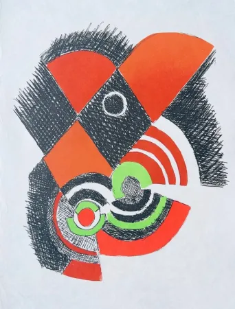 Radierung Delaunay - Juste Présent