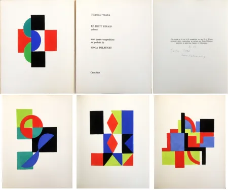 Illustriertes Buch Delaunay - LE FRUIT PERMIS. 4 pochoirs et poèmes de Tristan Tzara (1956)